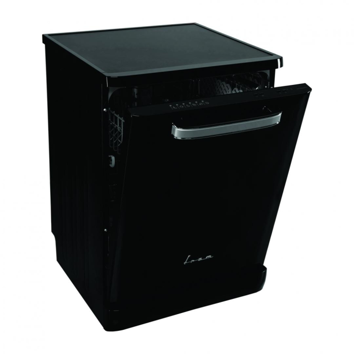 Masina de spalat vase Fram FDW-VRR606BKE++, 12 seturi, 6 programe, Clasa E, Display LED, Pornire intarziata, Aquastop, 60 cm, Clasa E,negru [3]