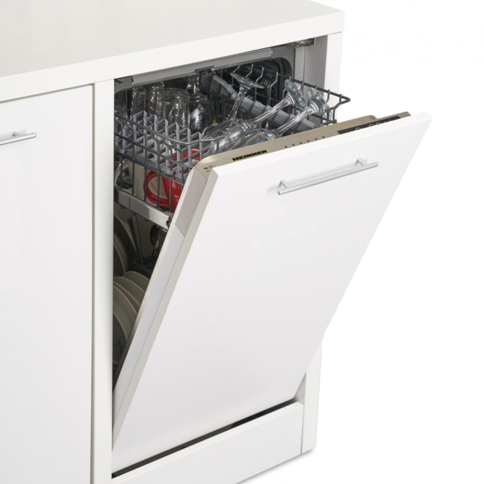 Masina de spalat vase incorporabila Heinner HDW-BI4506IE++, 10 Seturi, 6 programe, Half load, Aquastop, 45 cm, Clasa E, alb [2]