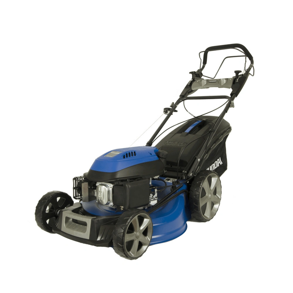 Masina de tuns iarba Hyundai HY-LM 5301 GT, motor termic, benzina, 4 timpi, 5.6 CP, latime taiere 53 cm, capacitate cos colector 65 l,negru-albastru [1]