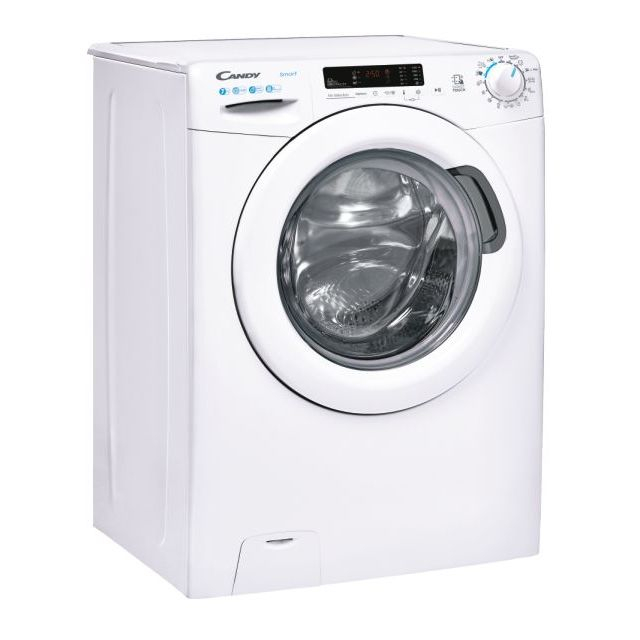 Masina de spalat rufe Candy CS4 1172DE/1-S, 7 kg, 1100 rpm, Easy Iron, Slim, Programe rapide de spalare, Hygiene, clasa D,alba [2]