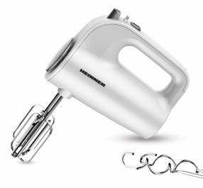 Mixer de mana Heinner HM-300WH, 300W, 5 Viteze, Functie Turbo, Accesorii din Inox, Alb [3]