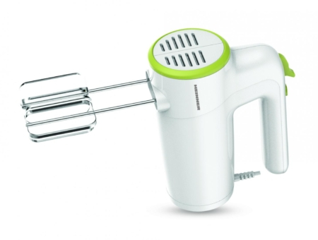 Mixer de mana Heinner HM-300GR, 300w, 6 viteze+turbo, 2 seturi accesorii inox, alb/verde [1]