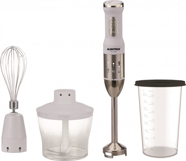 Blender Albatros MB700A, 700 W, Tel, Tocator, Functie turbo, Alb [1]