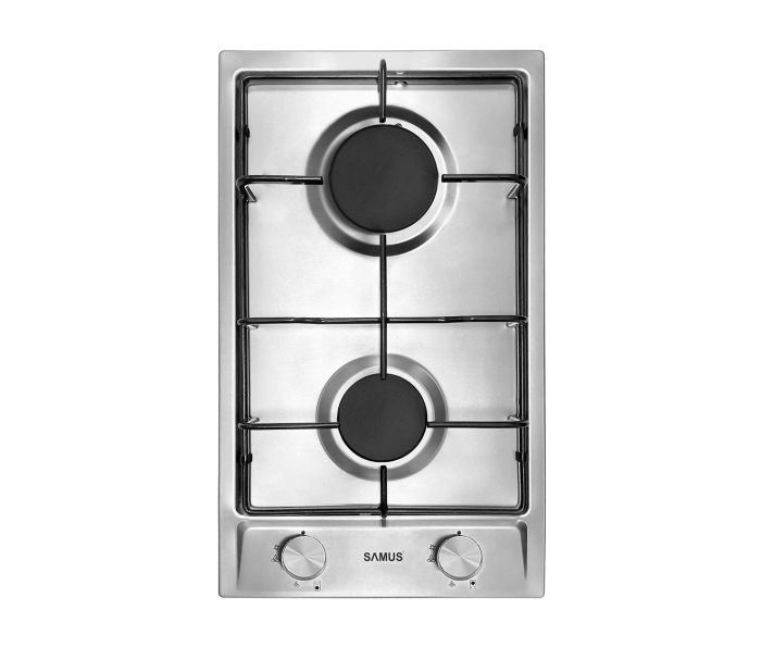 Plita incorporabila Samus PSG-32SX3,2 arzatoare pe gaz,Gratar metalic, Panou de control frontal,Sisteme de siguranta la arzatoare,Aprindere electrica ,Inox [1]