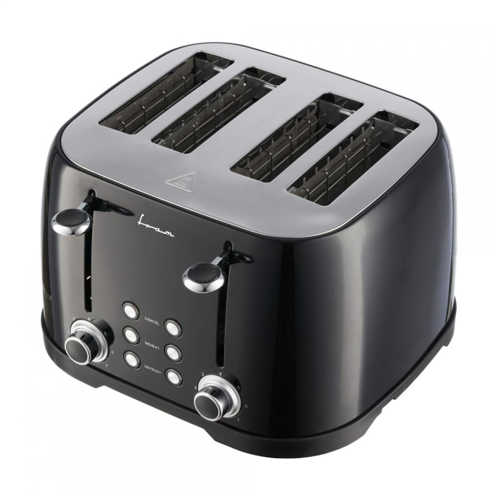 Prajitor de paine FRAM FTP-800BK, 1600W, capacitate 4 felii, 6 nivele de rumenire, Negru [2]
