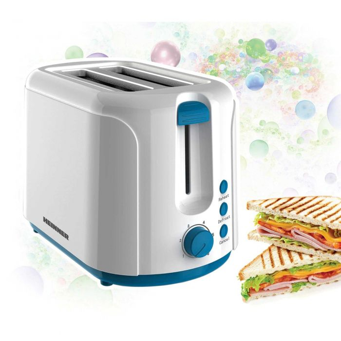 Prajitor de Paine Heinner Charm TP-750BL, 750W, 6 setari, Alb/Albastru [3]
