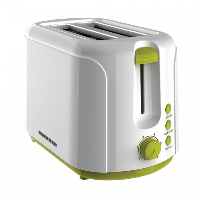 Prajitor de Paine Heinner Charm TP-750GR, 750W, 6 setari, Alb/Verde [1]