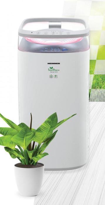 Purificator Heinner HPA-M500, CADR 500 m3/h, 35 W, Control touch, Mod Silentios, Filtru multiplu, Sistem dublu purificare, Indicator calitate aer, Alb [9]