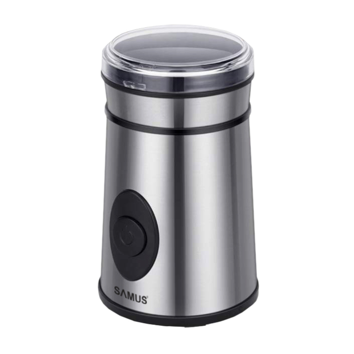 Rasnita de cafea Samus COFFINO, 200 W,Capacitate 60 g,Pentru boabe de cafea, nuci, condimente,lame din inox,Inox [2]