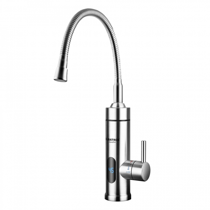 Robinet electric Albatros Aquaflex, pentru chiuveta, 3 kW, 220 - 240 V, Inox [1]