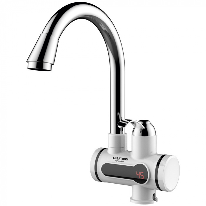 Robinet electric Albatros Premium, pentru chiuveta, 3 kW, 220 V, Inox [1]