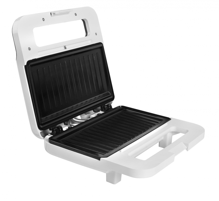 Sandwich-maker Albatros S4G-1200, 1200 W, Capacitate 4 sandwich-uri, Placi de lucru tip grill antiaderente, Alb [2]