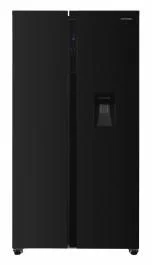 Side by side Heinner HSBS-H439NFBKWDE++, 439L,177 cm, Full No frost, Compresor inverter, Dozator de apa, Display LED cu control touch, Clasa energetica E, Negru [1]