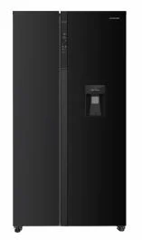 Side by side Heinner HSBS-HM529NFBKWDE++,529L, 177 cm,Full No frost, compresor Inverter, dozator de apa, display LED cu control touch, clasa energetica E, Negru [1]