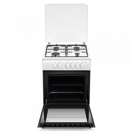 Aragazuri, Hote & Cuptoare cu microunde - Aragaz Samus SM664ABS,4 arzatoare pe gaz,Cuptor pe...