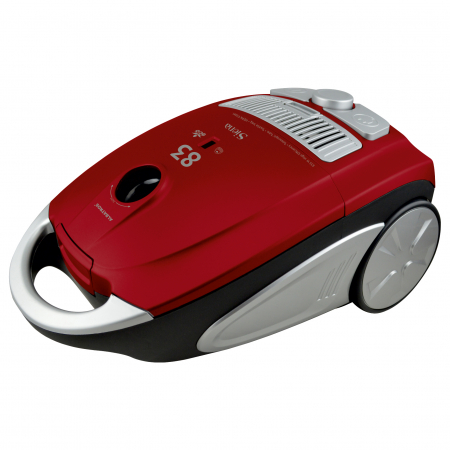 Aspirator cu sac - Aspirator cu sac Albatros Siena 83 Eco,833 W,3.5 l sac textil,Eco-type,Control variabil al puterii,Filtru lavabil HEPA,Rosu