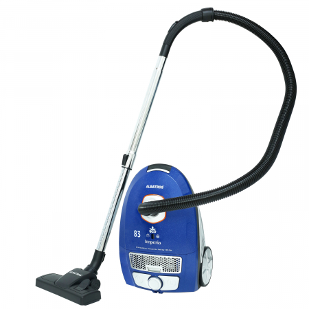 Aspirator cu sac - Aspirator cu sac Albatros IMPERIA 83 ECO,833 W,3.5 l sac textil,Control variabil al puterii,Filtru lavabil HEPA,Albastru