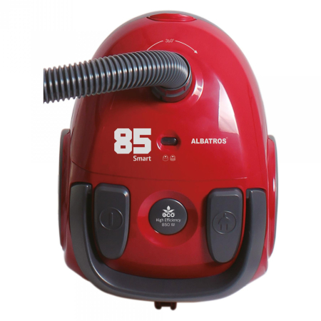 Aspirator cu sac - Aspirator cu sac Albatros Smart 85 Eco Red,1.8 l sac textil,850 W,ProtecĹŁie motor la supraĂ®ncÄlzire,Rosu