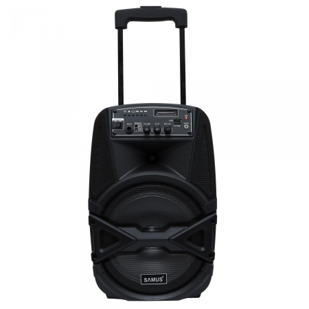 TV, Audio, IT&C - Boxa Portabila Samus KARAOKE 8, Bluetooth, FM Radio, Intrare Aux/USB/TF Card Negru