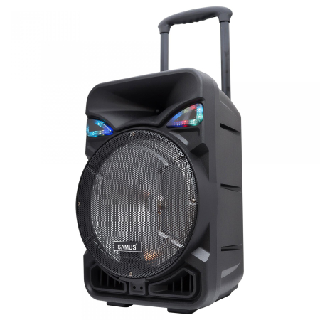 TV, Audio, IT&C - Boxa portabila Samus studio 12 - 600 w,20 W / RMS 50 W / PMPO 600 W,Bluetooth, FM Radio,Egalizator pe 2 benzi,Intrare Aux/USB/TF Card,Negru