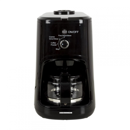 Espressoare & Cafetiere - Cafetiera Heinner HCM-900RBK, 900 W, Rasnita incorporata, 0.6 L, Negru