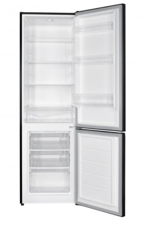 Combine frigorifice - Combina frigorifica Heinner HC-HM262BKE++, 262 l , H 180 cm, control electronic cu termostat ajustabil, lumina LED,clasa E,Negru