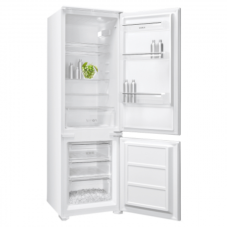 Electrocasnice & Climatizare - Combina Frigorifica Incorporabila Samus SCBI345E,H 178 cm, 249 L,Dezghetare automata la frigider, Termostat reglabil, 3 sertare la congelator, Clasa energetica E, , Alb