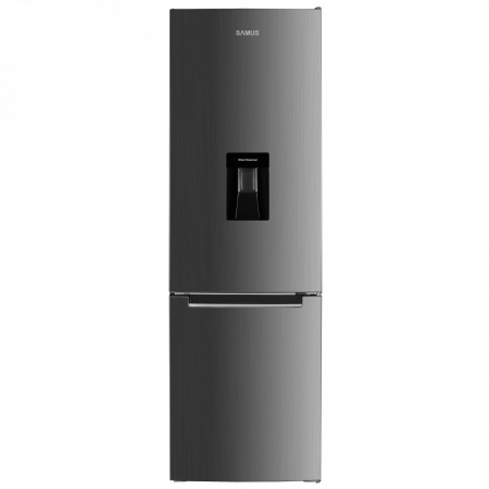 Aparate frigorifice - Combina frigorifica Samus SCX344ED, 260 l, H 180 cm,Termostat Reglabil, 3 sertare la congelator, Clasa energetica E, Inox/Argintiu