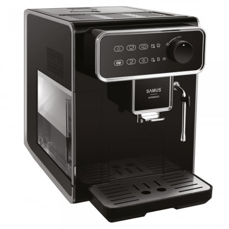 Espressoare - Espressor cafea Samus Automatico, automat, rasnita incorporata, cafea boabe, 15 bar, 1350 W, capacitate 1.5 litri, capacitate rasnita 300 g, 5 nivele de macinare, sistem cappuccino, oprire automata, p