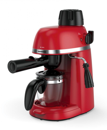 Espressoare & Cafetiere - Espressor manual Heinner Kopy 350RD HEM-350RD, 800W, 3.5 bar, capacitate rezervor 0.24l, optiuni preparare: espresso si cappuccino, Rosu