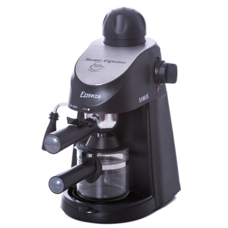 Espressoare - Espressor manual Samus ESSENZA,800 W,Rezervor apa 0.24 l,Comutator pornit/oprit/abur,Filtru inox,Negru