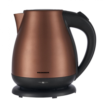 Fierbator apa - Fierbator Heinner Solstice 17 HEK-17IXC, electric, capacitate: 1.7L, baza rotativa 360Ëš, filtru detasabil si lavabil, element de incalzire din inox, protectie impotriva functionarii fara apa, auto op