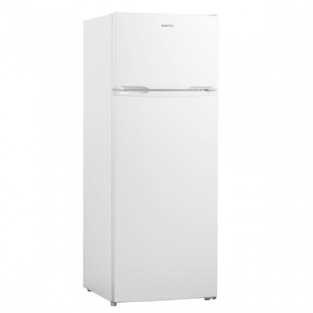 Frigidere - Frigider Albatros FA283E,206 l,143 cm,4 rafturi din sticla,4 balcoane pe usa,Sertar pentru legume,Clasa E,Alb