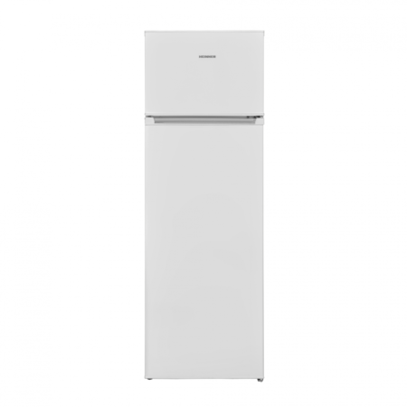 Frigidere - Frigider Heinner HF-V242E++, 242 l, H 160 cm,Less Frost, Control mecanic, Iluminare LED, Clasa E, Alb