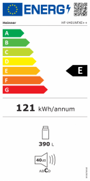 Frigider Heinner HF-V401NFXE++, Full No frost, clasa energetica: E, capacitate totala: 389L, control electronic [2]