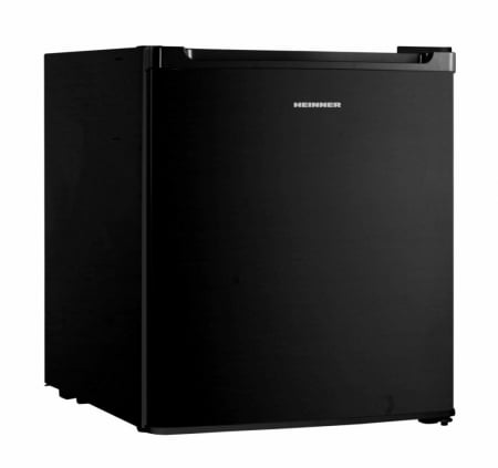 Frigider minibar Heinner, HMB-HM41BKE++, 41L,51 cm,control mecanic cu termostat ajustabil, 1 raft sarma, usa reversibila,clasa energetica E, Negru