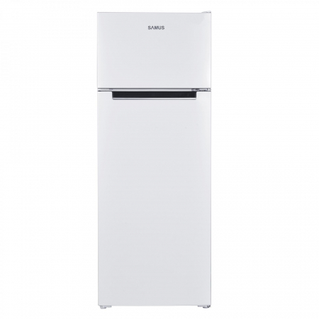 Frigidere - Frigider Samus SW284E,206 l,143 cm,4 rafturi din sticla,4 balcoane pe usa,Sertar pentru legume,Clasa energetica E,Alb