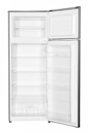 Frigidere - Frigider Samus SX284E,206 l,143 cm,4 rafturi din sticla,4 balcoane pe usa,Sertar pentru legume,Clasa energetica E,Inox