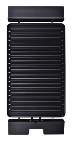 Gratare electrice - Gratar electric Heinner HEG-F1800, 1800 W, placa detasabila cu invelis anti-adeziv, placa 41 x 26 cm, Negru/Inox