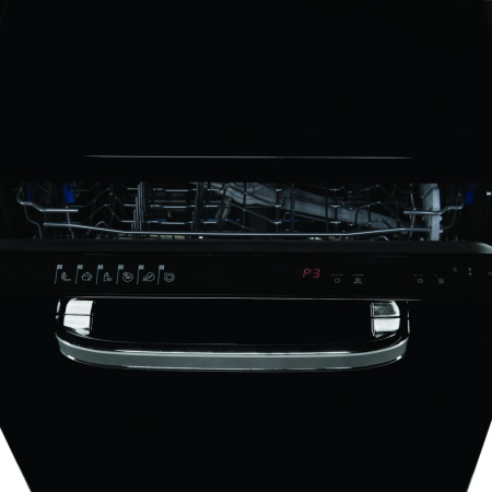 Masina de spalat vase Fram FDW-VRR606BKE++, 12 seturi, 6 programe, Clasa E, Display LED, Pornire intarziata, Aquastop, 60 cm, Clasa E,negru [5]