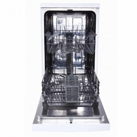 Masini de spalat - Masina de spalat vase Samus SDW46.6,Capacitate 9 seturi,Latime 45 cm,6 programe: Intensiv, Normal, Eco, Pahare, 90 min, Rapid,Cos inferior+cos superior+cos tacĂ˘muri,Clasa energetica E,Alb