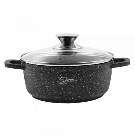 Bucatarie & Servire - Oala cu capac Samus, 20X8.5 CM, 2.3 L - TOL20-OC, Toledo line, Negru