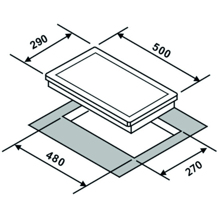 Plite electrice incorporabile - Plita incorporabila Samus PSE-32SX,2 arzatoare electrice,Panou de control frontal,Siguranta la arzatoare,Inox
