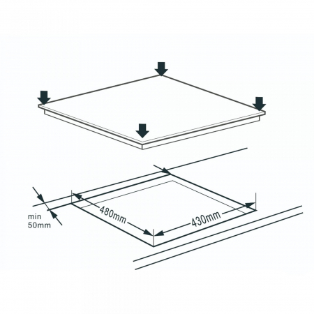 Plite electrice incorporabile - Plita incorporabila Samus SAMUS PSVE-43BG1,vitroceramica,Putere totala 4700 W,3 arzatoare,Setari putere in 9 trepte,Panou "Touch Control",Rezistenta electronica,Sticla neagra