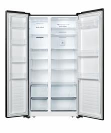 Side by Side - Side by side Heinner HSBS-HS519NFBKE++, Full No Frost, sistem “Multi Air-Flow”, compresor Inverter, clasa energetica: E, display LED cu control touch, capacitate totala: 519L, capacitate frigider: 334
