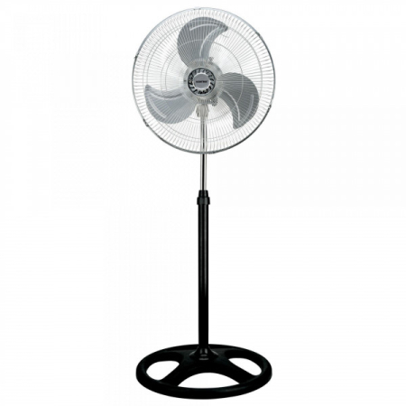 Ventilatoare - Ventilator cu picior Albatros V45M,70 W,Diametru 45 cm,3 Viteze,Motor silenţios,Oscilaţie la 80°,Flux aer: 70 m³/min,Negru/ Argintiu