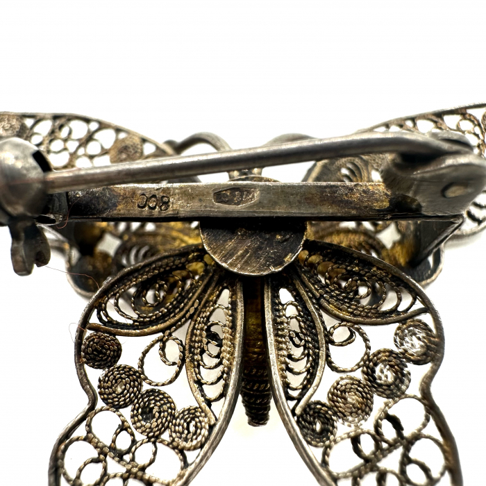 Brosa argint model fluture [4]