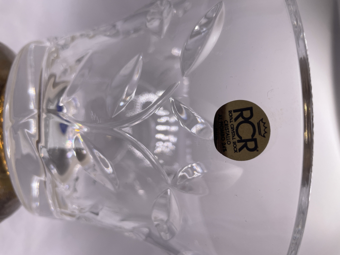 Fructiera din Cristal pe picior din argint [2]