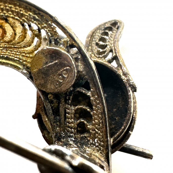 Brosa argint model pisica [4]