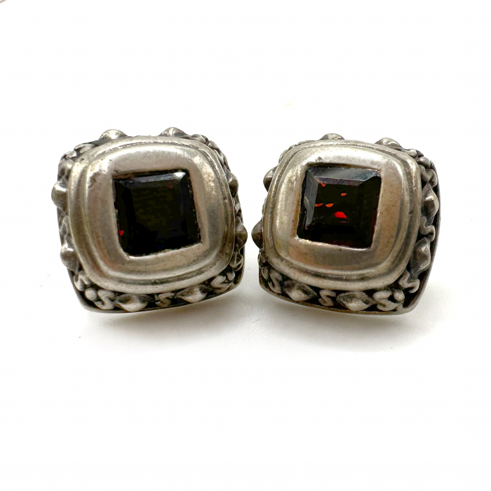 Cercei argint si granate [1]